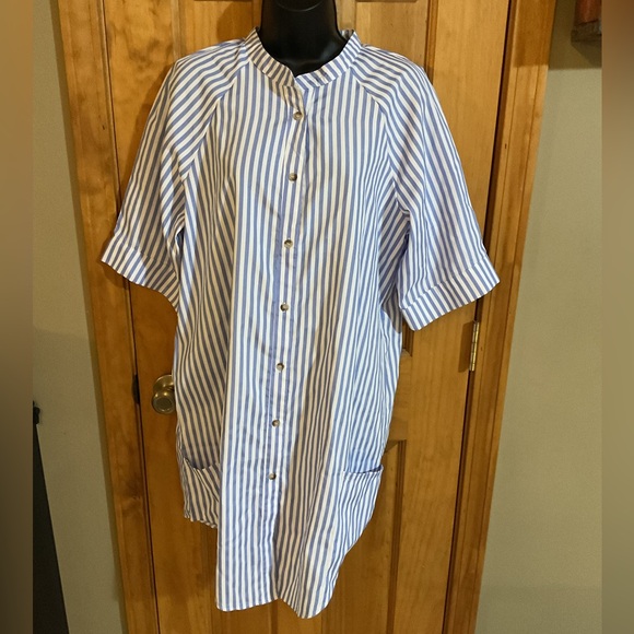 Dresses & Skirts - NWOT Boutique Pinstripe Shirt Dress